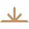 Ekena Millwork Saratoga Timber Gable Bracket, Western Red Cedar, 72"W x 39"H x 1 1/2"D x 5 1/2"F, 13/12 Pitch GBW072X39X0206SAR00SWR - alternate 1